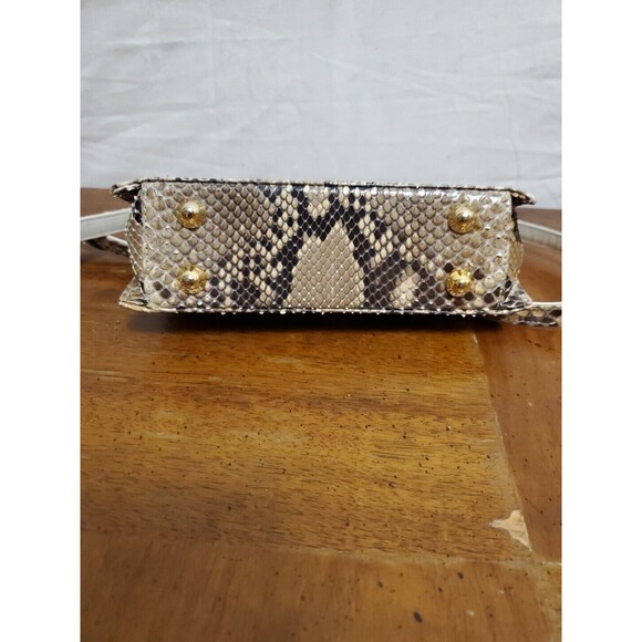 Sarian Leeds Boston Snakeskin Animal Print Crossbody Purse Mini Bag Adjustable - Picture 4 of 8